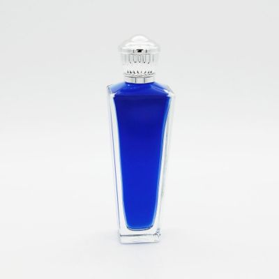 high quality transparent unique creative custom made high 100ml glass perfume bottle