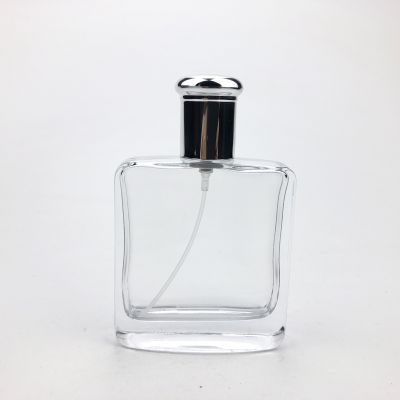square empty perfume bottle spray 50ml glass