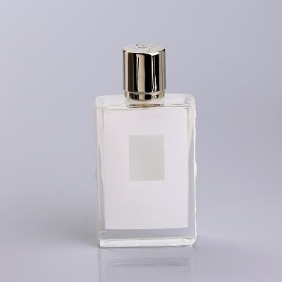 50ml white square manufacture perfume bottle 50 ml with a window