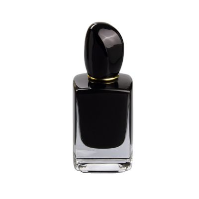 luxury inner black painting perfume bottles 50ml glass 