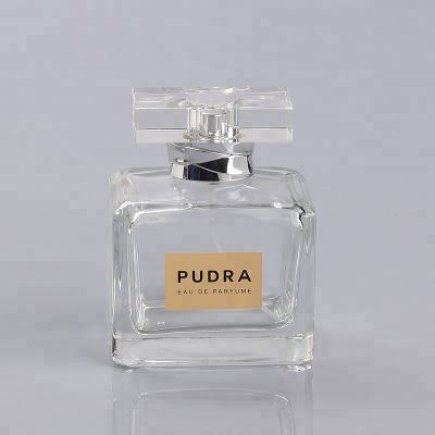 Fancy rectangle type men perfume glass bottle 100ml 