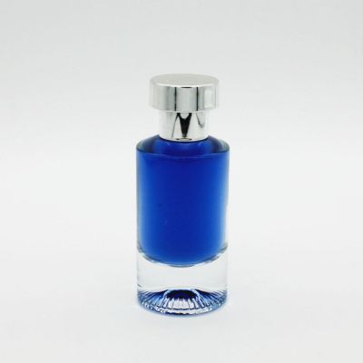 manufacturer crimping transparent empty clear fancy 50ml bottle perfume glass