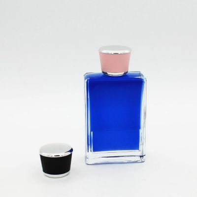 wholesale square high quality 100ml empty perfume glass bottle 