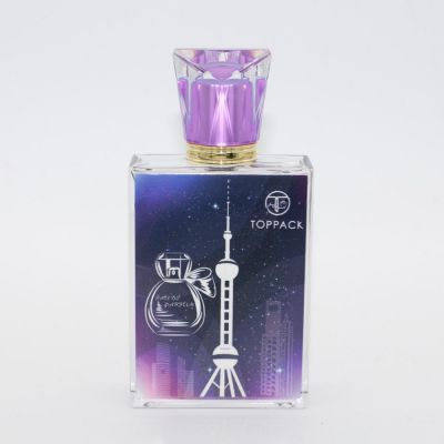 custom design new technique high quality empty luxury 100ml spray glass perfume bottle