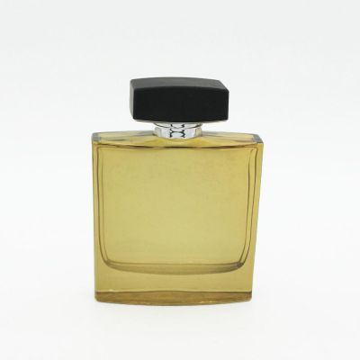 fancy high end luxury gold UV translucent coating empty 100ml perfume bottle glass