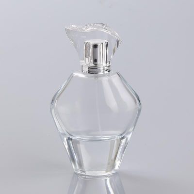Wholesale Thick Bottom High End Luxury Clear 100ml Spray Glass Perfume Bottle 