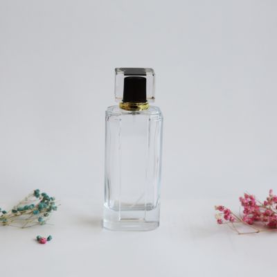 100ml rectangle flat perfume glass bottle wholesale 