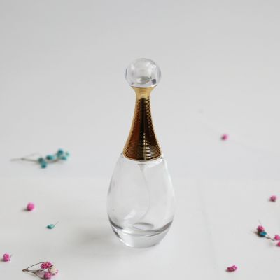 50ml cylinder thick bottom perfume glass bottle 