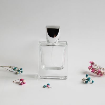 50ml transparent regular perfume glass bottle 