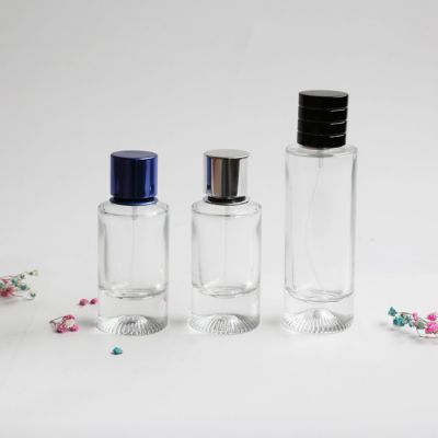 wholesale classical 50/100ml round empty glass bottle for perfume 