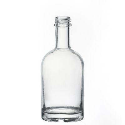 Glass Bottle Factory Wholesale Hot Selling Crystal Spirit Screw Top Glass Wine Bottle 