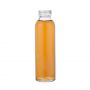 350ml clear glass beverage bottle with aluminum lid 