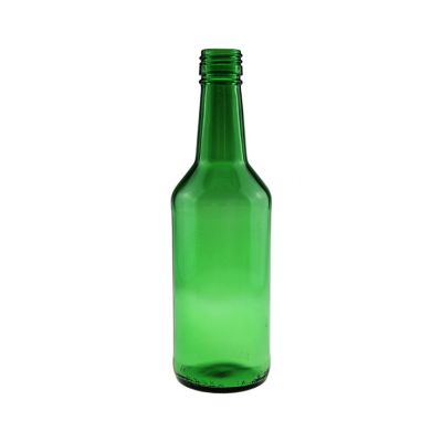 12oz/360ml green color glass bottle with aluminum lid for liquor/juice 