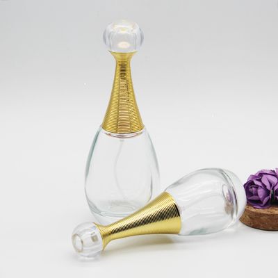 water drop shape 30ml 60ml 100ml glass refillable perfume bottles wholesales