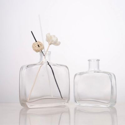 Wholesale Rectangular Aromatherapy Aroma Reed Diffuser Glass Bottle With Cap