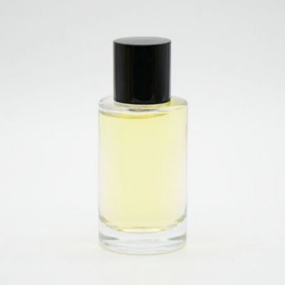 Wholesale 50ml round shape clear perfume empty glass bottle