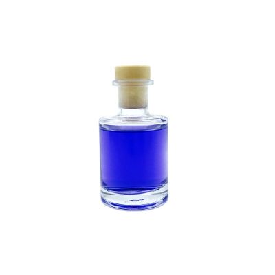 Wholesale custom 50ml empty liquid aromatherapy glass bottles with cork 