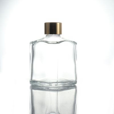 200ML wholesale Octagonal Square Aromatherapy Bottle Transparent Glass Fragrance Bottle Home Aroma Bottle