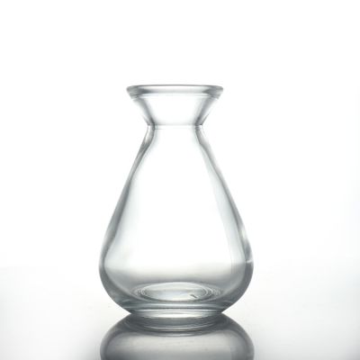100ML Hourglass Fragrance Bottle Transparent Thicken Aromatherapy Glass Bottle Rattan Aromatherapy Small Vase