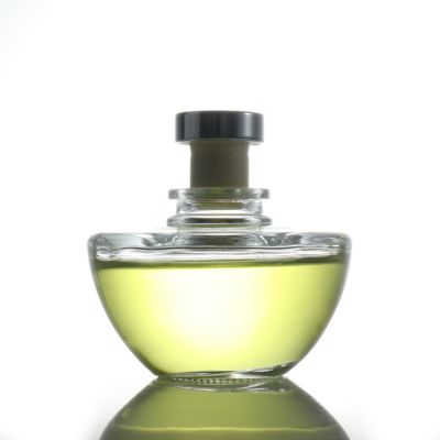 100ML Semicircular Bayonet Fragrance Bottle Upscale Transparent Aromatherapy Glass Bottle Rattan Aromatherapy Volatile Bottle