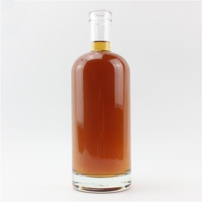 Hot selling classic clear liquor glass bottle support deep processing 