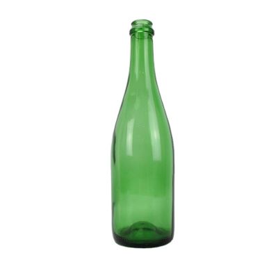 Hot product good material 720ml champagne glass bottle Green