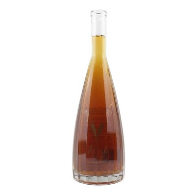 High-end silk print liquor glass bottle 