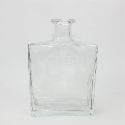 Super exquisite square vodka glass bottle 750ml