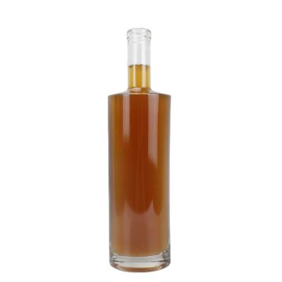 Hot transparent 750ml vodka whisky glass liquor bottle