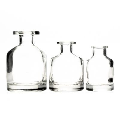 Manufacturer Round Fragrance Bottle Clear Glass Aroma Reed 50ml Diffuser Bottle