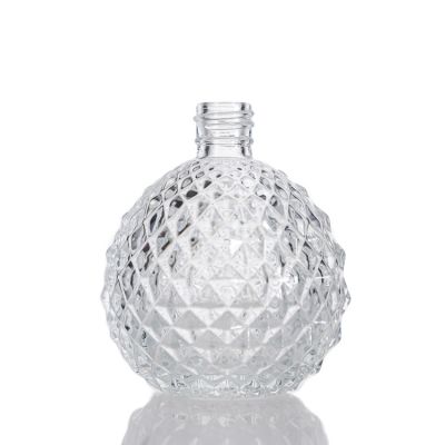 Wholesale Embossed Crystal Perfume Bottle Round Ball 100ml Diffuser Bottle