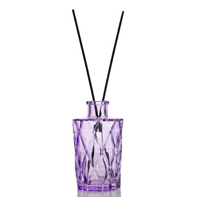 Custom Colored Engraving Aroma Bottle Empty Fragrance Reed Diffuser Glass Bottle 