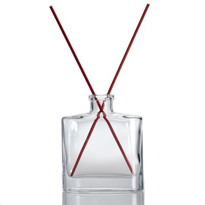 Wholesale Fragrance Bottle Decorative 130ml Empty Clear Glass Reed Diffuser Bottles 