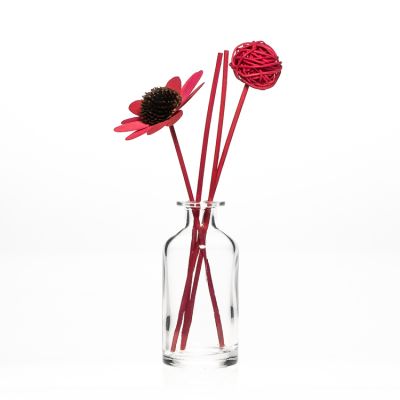 Wholesale Round Aroma Glass Reed Empty 100ml Diffuser Bottle For Home Decor