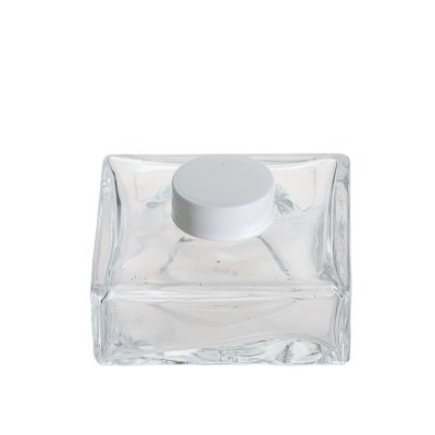Wholesale Aromatherapy Bottles Reed Short Square Small 50ml Aroma Reed Diffuser Bottles