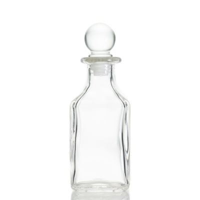Custom Fragrance Glass Empty Square Diffuser Bottle 150ml Aroma Reed Diffuser Bottle 