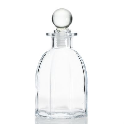Wholesale Fragrance Reed Diffuser Bottle Glass Empty Clear Aroma Diffuser Bottles 