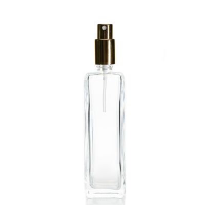Custom Empty Unique Square Perfume Bottles Glass 120ml Spray Perfume Bottle
