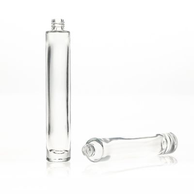 Cosmetic Packaging 30ml 1oz Round Refillable Screw Neck Tube Glass Perfume Bottle with Pump Spray Atomizer