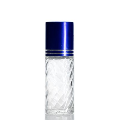 Luxury Empty Refillable Perfume Bottle Clear Round Glass 50ml Perfume Bottles With Cap