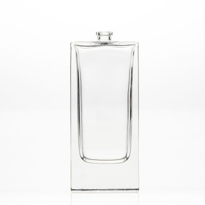 Custom Design 100ml 10cl 3oz Square Shape Clear Empty Refillable Perfume Bottle with Pump Spray Atomizer
