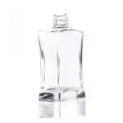 30ml 50ml High Transparent Empty Square Shape Perfume Spray Bottle 90ml Glass perfume Bottles with Atomizer