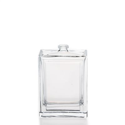 Chinese Factory Clear Square Perfume Bottle Empty 50ml perfume bottle With Pump Sprayer