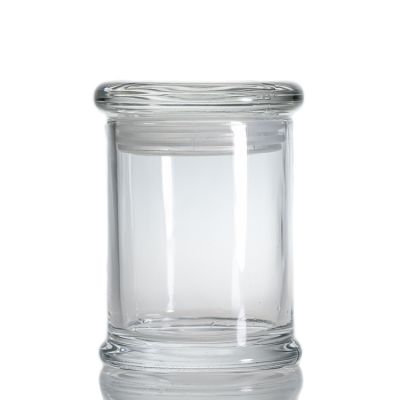 Custom Clear Cylinder Round Candle Holder 6 oz 200 ml Candle Glass Jar With Lid