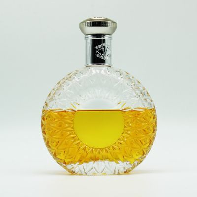 Brandy glass bottle 500ml extra super flint for spirits whisky brandy glass bottle