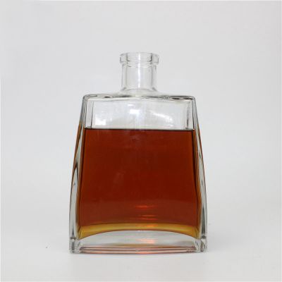 Wholesale Price 750ml /75cl Clear High Flint Round Liquor Wine Glass Bottles