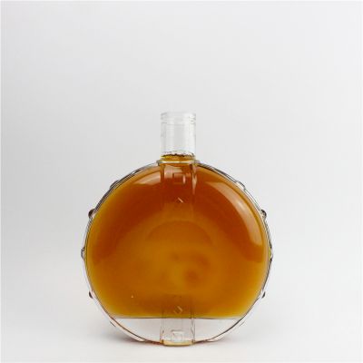 Unique Shape Empty 750ml Custom Wine Bourbon Whiskey Glass Set Bottles for Sale 