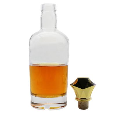 Extra white flint glass wine liquor bottles for sale clear glass bottle for whisky 
