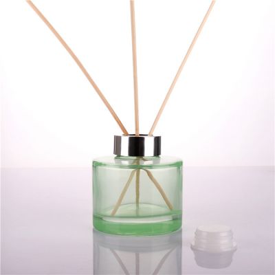 150ml hot sale round empty green glass bottle for fragrance diffuser