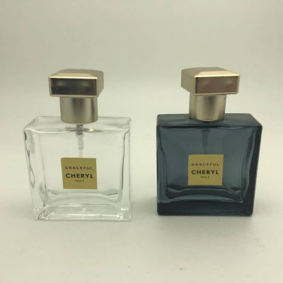 Sunrise designer popular brand mini grey color perfume glass bottle